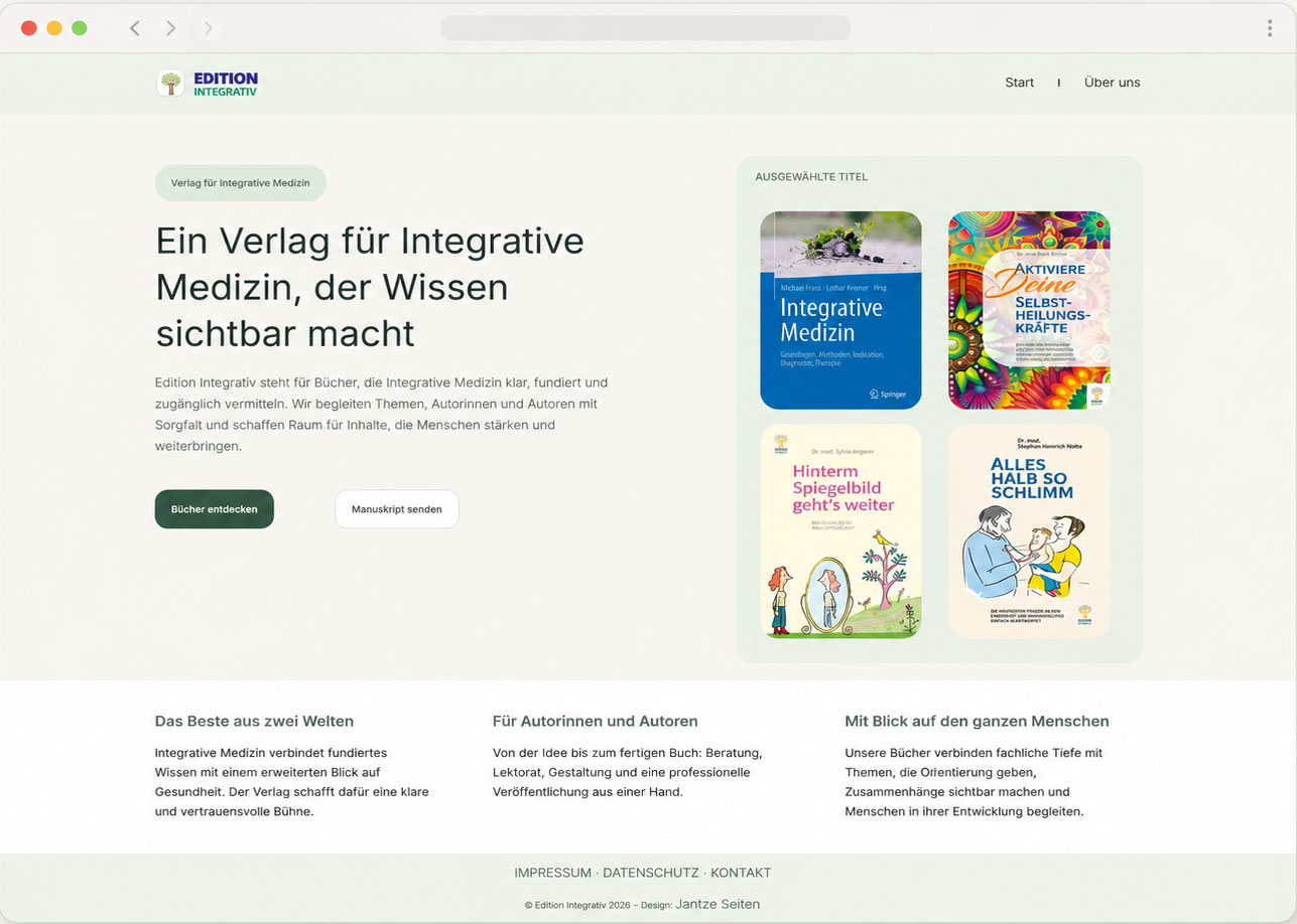 Projekt-Verlag-fuer-Integrative-Medizin Verlag Edition Integrativ