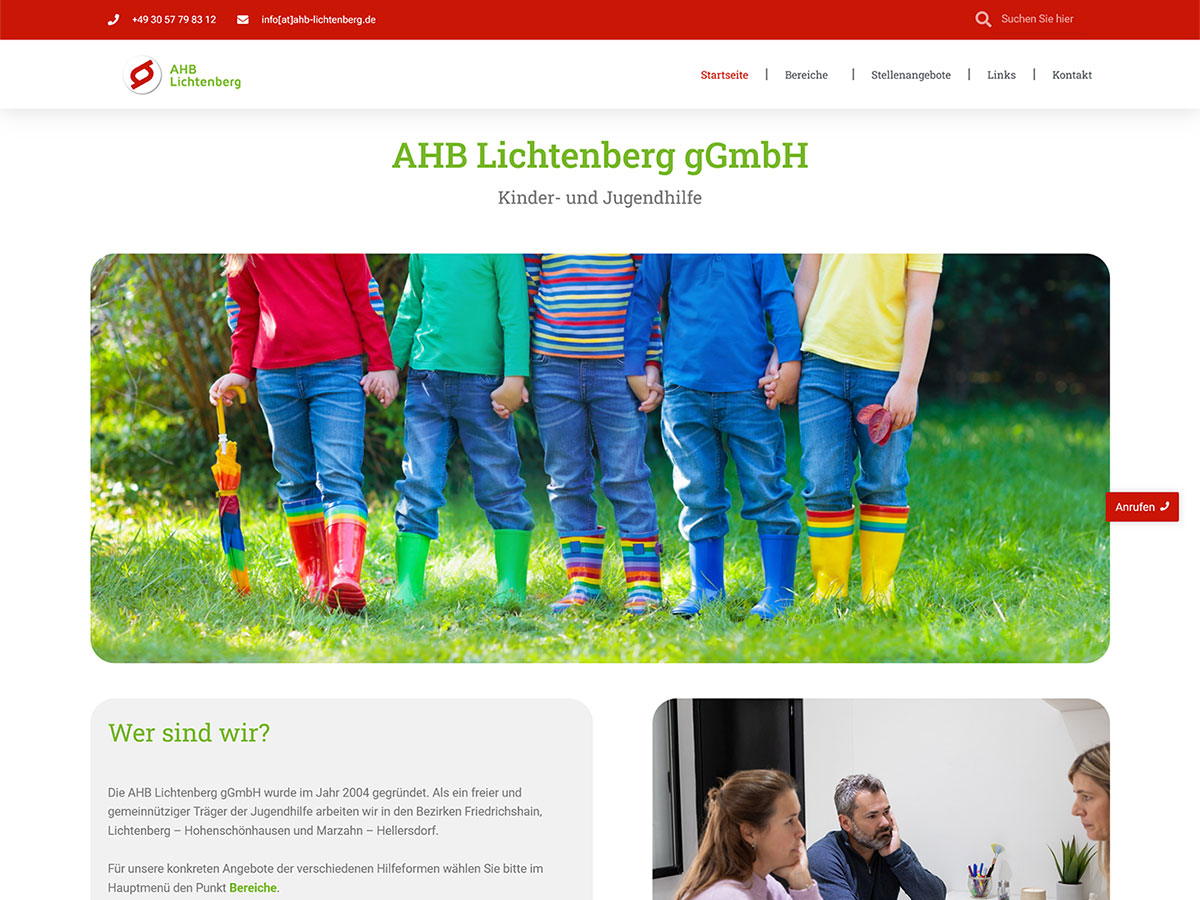 Website-Referenz AHB Lichtenberg